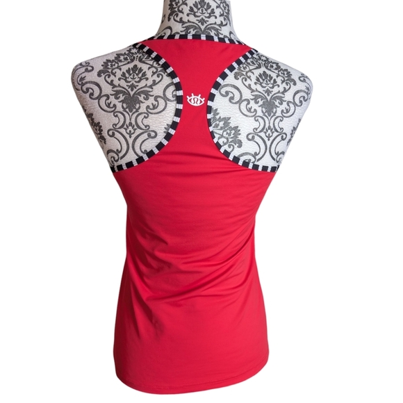 Lululemon Cool Racerback Seawheeze 2014 Rel: 2014 Red White Black Rare Women's 8 - Picture 5 of 9